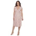 Maternity A:glow Nursing Faux-wrap Dress, Women's, Size: M-mat, Med Pink