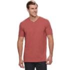 Big & Tall Sonoma Goods For Life&trade; Supersoft Stretch V-neck Tee, Men's, Size: 3xl Tall, Drk Orange