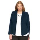 Plus Size Apt. 9&reg; Millennium Solid Jacket, Women's, Size: 24 W, Brown Over