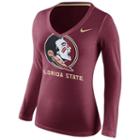 Women's Nike Florida State Seminoles Wordmark Tee, Size: Xl, Dark Red