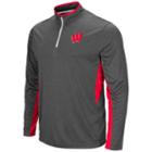 Men's Campus Heritage Wisconsin Badgers Atlas Quarter-zip Windshirt, Size: Xl, Light Red