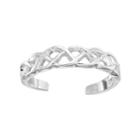 Barefootsies Silver Plated Celtic Knot Toe Ring, Women's, Grey