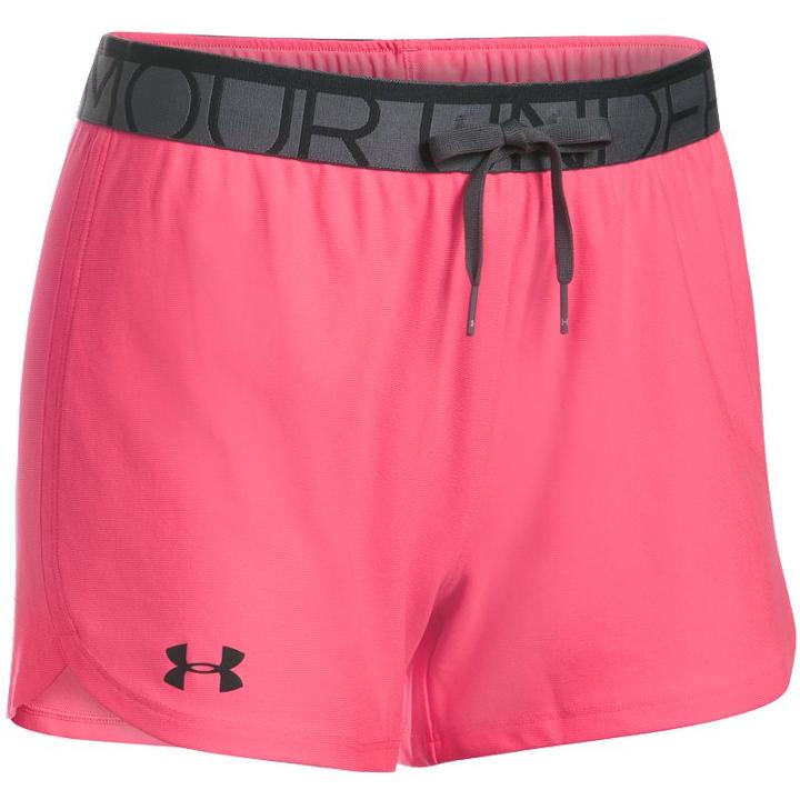Women's Under Armour Play Up Shorts, Size: Medium, Light Pink