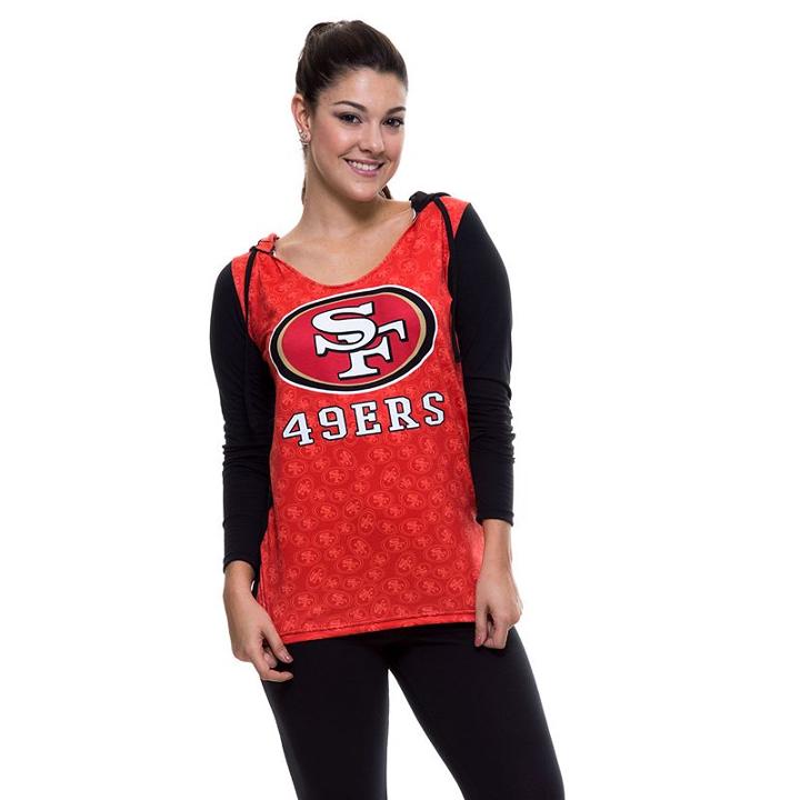 Women's San Francisco 49ers Dynamic Hoodie, Size: Small, Black