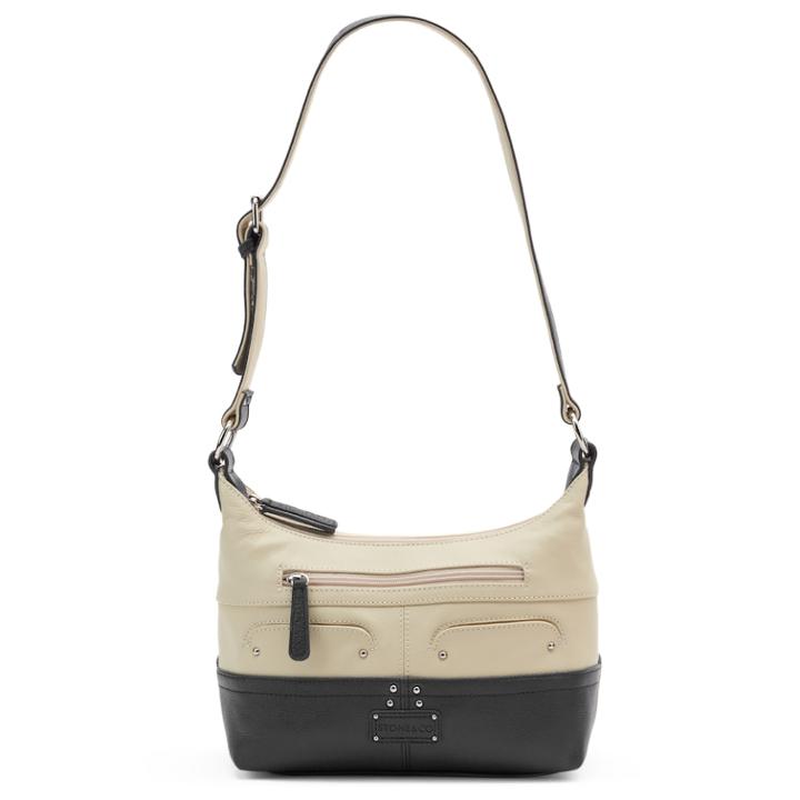 Stone And Co. Sophia Double Zip Leather Hobo, Women's, White