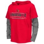 Boys 8-20 Campus Heritage Louisville Cardinals Patrol Mock-layer Tee, Size: L(16/18), Med Red