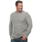 Big & Tall Croft & Barrow&reg; Classic-fit Reversible Ribbed Crewneck Tee, Men's, Size: 2xb, Med Grey