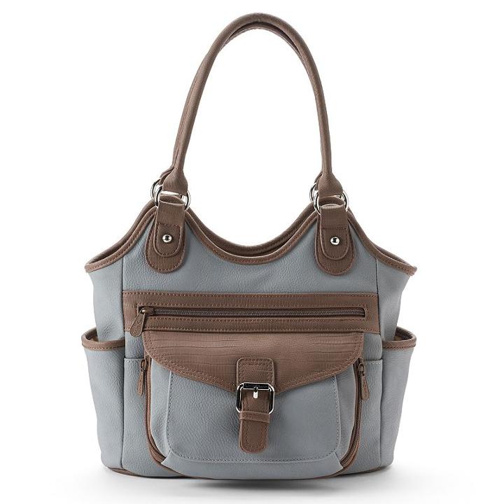 Multisac Two-tone Shoulder Bag, Women's, Grey