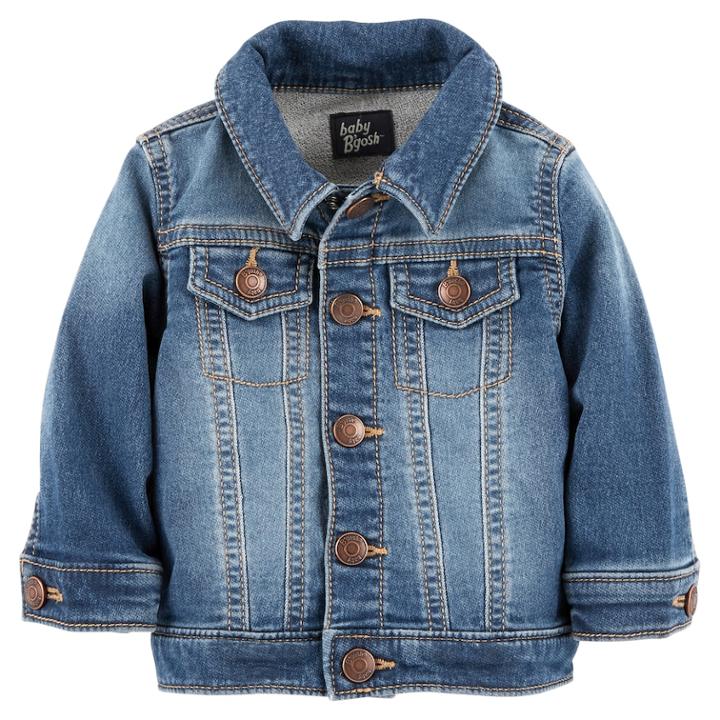 Baby Girl Oshkosh B'gosh&reg; Denim-like Jacket, Size: 18-24 Month, Blue