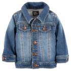 Baby Girl Oshkosh B'gosh&reg; Denim-like Jacket, Size: 18-24 Month, Blue