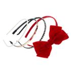 Girls 4-16 4-pk. Holiday Headband Set, Dark Red
