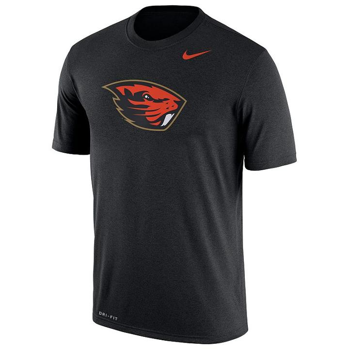 Men's Nike Oregon State Beavers Legend Dri-fit Tee, Size: Small, Black