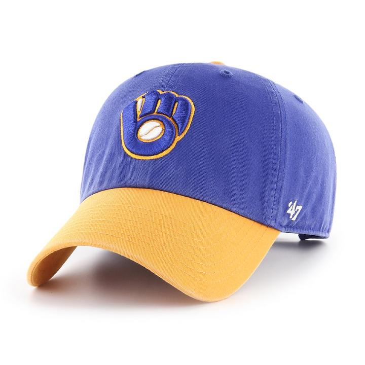 Men's '47 Brand Milwaukee Brewers Two-toned Clean Up Hat, Multicolor