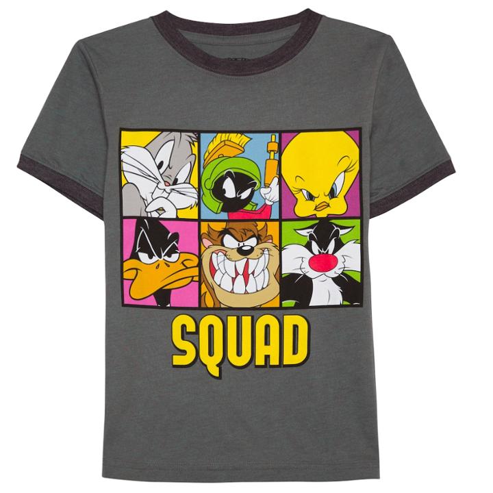 Boys 8-20 Looney Tunes Squad Tee, Size: Large, Med Blue