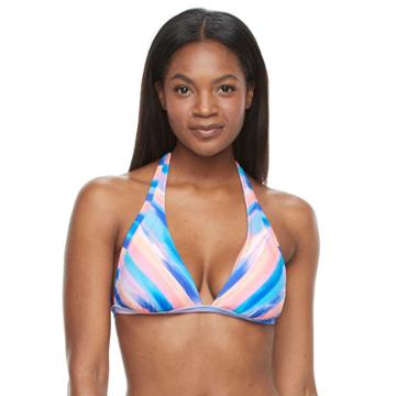 Women's S.o.s. Sun Ocean Sand Bra-sized Halter Bikini Top, Size: 32 C, Ovrfl Oth