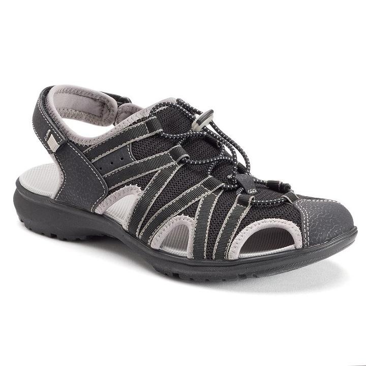 Croft & Barrow&reg; Kaylyn Women's Sandals, Size: Medium (6.5), Black