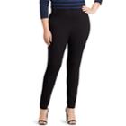Plus Size Chaps Stretch Ponte Skinny Pants, Women's, Size: 3xl, Black