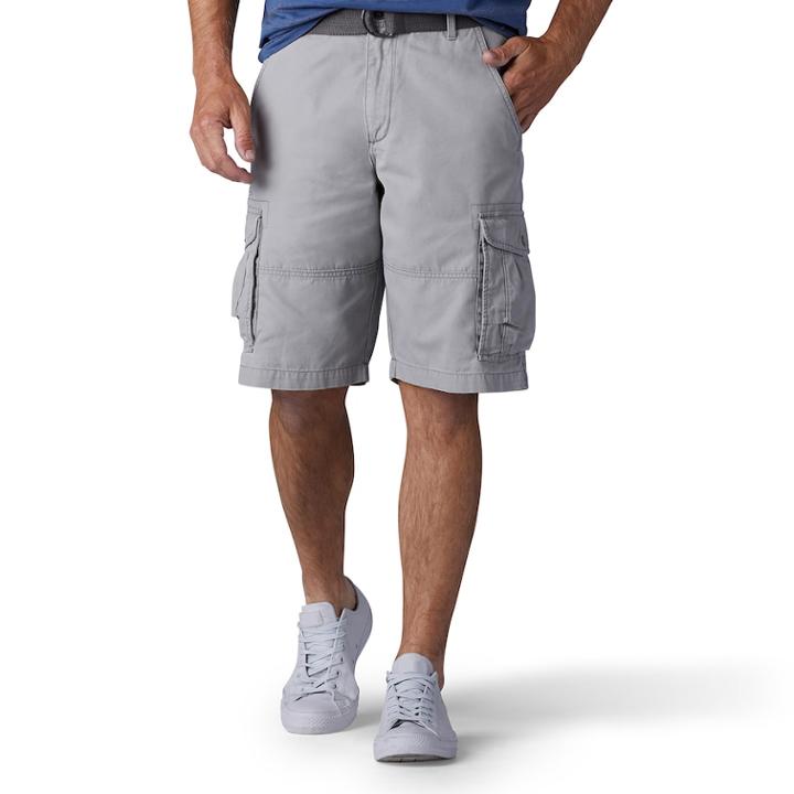 Men's Lee Durango Cargo Shorts, Size: 32, Grey