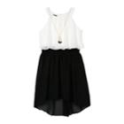 Girls 7-16 Amy Byer High-low Popover Dress With Necklace, Size: 14, Color 1