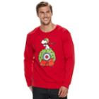 Big & Tall Peanuts Snoopy Flying Ace Fleece Holiday Sweatshirt, Men's, Size: 4xb, Brt Red