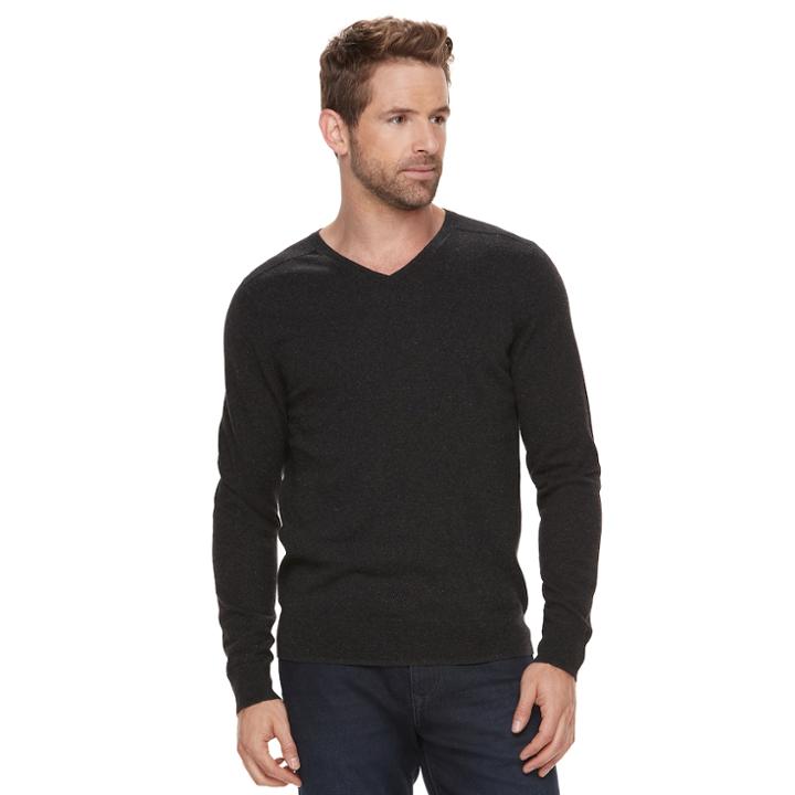 Men's Marc Anthony Slim-fit Soft-touch Modal V-neck Sweater, Size: Xxl, Oxford