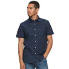 Men's Apt. 9&reg; Premier Flex Slim-fit Stretch Soft Touch Button-down Shirt, Size: Large Slim, Blue