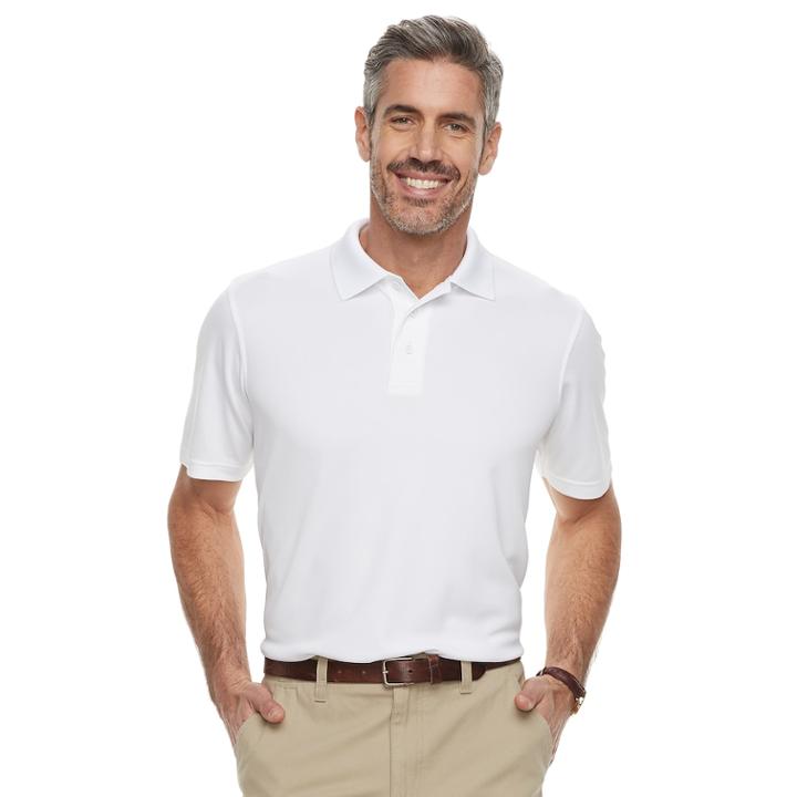 Men's Croft & Barrow&reg; Cool & Dry Classic-fit Performance Polo, Size: Large, White