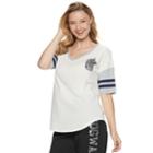 Juniors' Harry Potter Seeker Football Graphic Tee, Teens, Size: Small, White