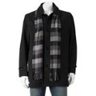 Men's Towne Wool-blend Top Coat, Size: Xxl, Black