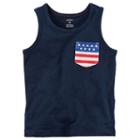 Boys 4-8 Carter's Americana Pocket Tank Top, Boy's, Size: 5, Blue