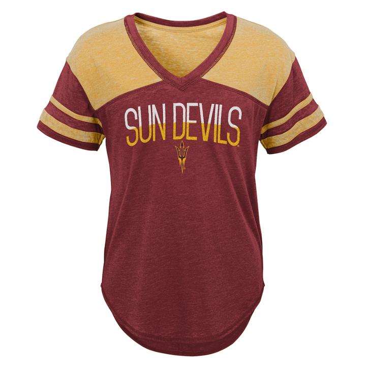 Juniors' Arizona State Sun Devils Traditional Tee, Teens, Size: Medium, Dark Red