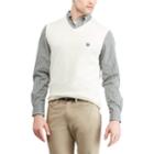 Men's Chaps Regular-fit V-neck Sweater Vest, Size: Medium, Natural