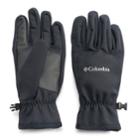 Men's Columbia Smooth Spiral Omni-shield Softshell Gloves, Size: Large, Grey (charcoal)