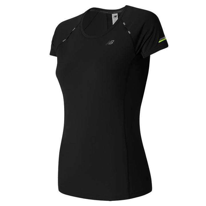 Women's New Balance Nb Ice Running Tee, Size: Small, Black