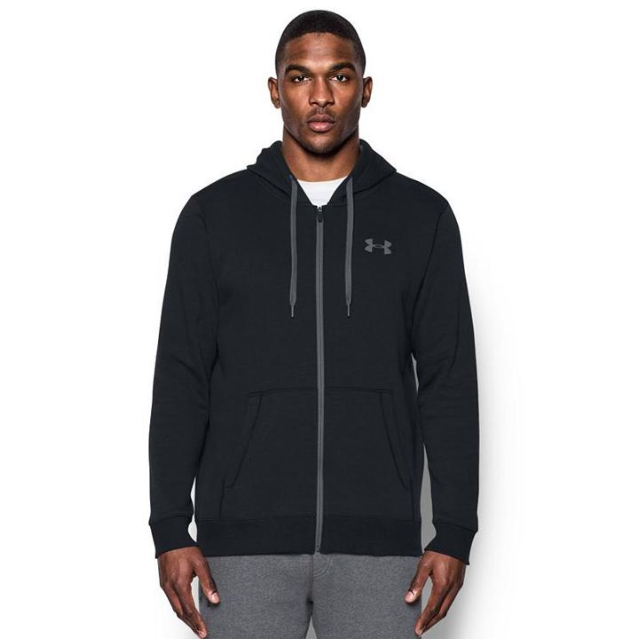 Men's Under Armour Rival Zip-up Hoodie, Size: Small, Black