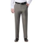 Men's J.m. Haggar Stretch Classic-fit Flat-front Dress Pants, Size: 36x30, Med Grey