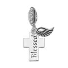 Individuality Beads Sterling Silver Blessed Cross Charm, Women's, Grey
