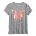 Girls 7-16 & Plus Size Mudd&reg; Graphic Tee, Size: 12 1/2, Grey