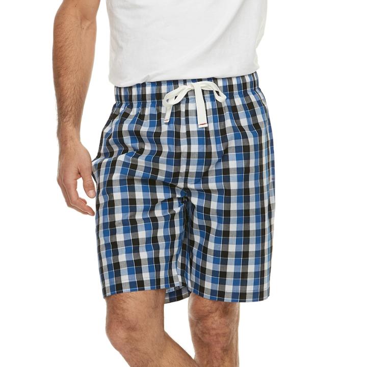 Men's Fruit Of The Loom Signature Woven Lounge Shorts, Size: Medium, Blue (navy)