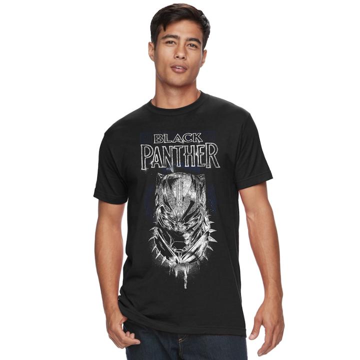 Men's Marvel Comics Black Panther Tee, Size: Large