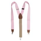 Men's Wembley Stretch Solid Suspenders, Pink