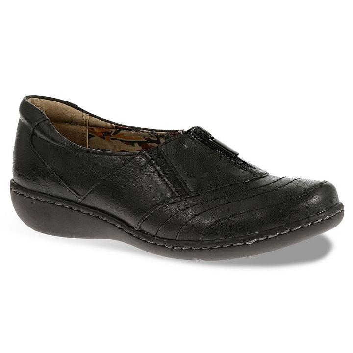 Soft Style By Hush Puppies Jennica Women's Zipper Slip-on Shoes, Size: Medium (10), Black