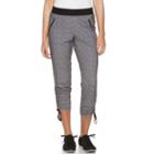 Women's Tek Gear&reg; On The Go Convertible Capris, Size: Xl, Med Grey