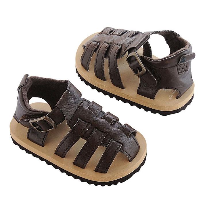Baby Boy Carter's Fisherman Sandal Crib Shoes, Size: 3-6 Months, Brown