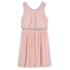 Girls 7-16 Iz Amy Byer Textured Rhinestone Dress, Size: 16, Light Pink