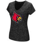 Woman's Campus Heritage Louisville Cardinals Big Logo Tee, Size: Large, Grey