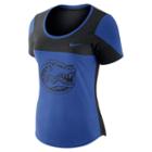 Women's Nike Florida Gators Enzyme-washed Colorblock Tee, Size: Xxl, Dark Blue