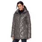 Women's Hemisphere Hooded Quilted Packable Down Jacket, Size: Medium, Grey Other