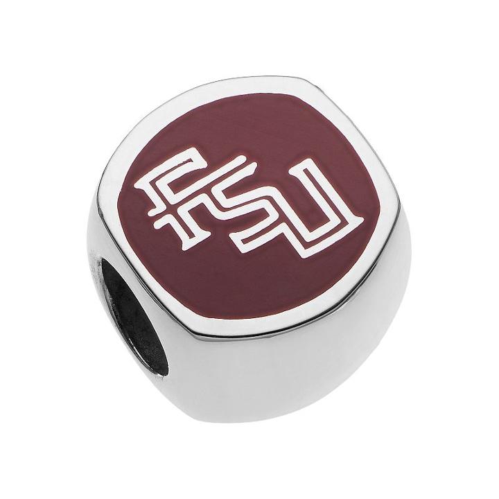 Logoart Sterling Silver Florida State Seminoles Bead, Women's, Multicolor