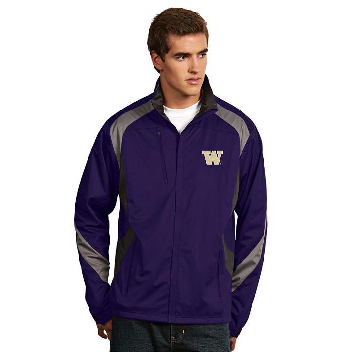 Men's Antigua Washington Huskies Tempest Desert Dry Xtra-lite Performance Jacket, Size: Xl, Drk Purple